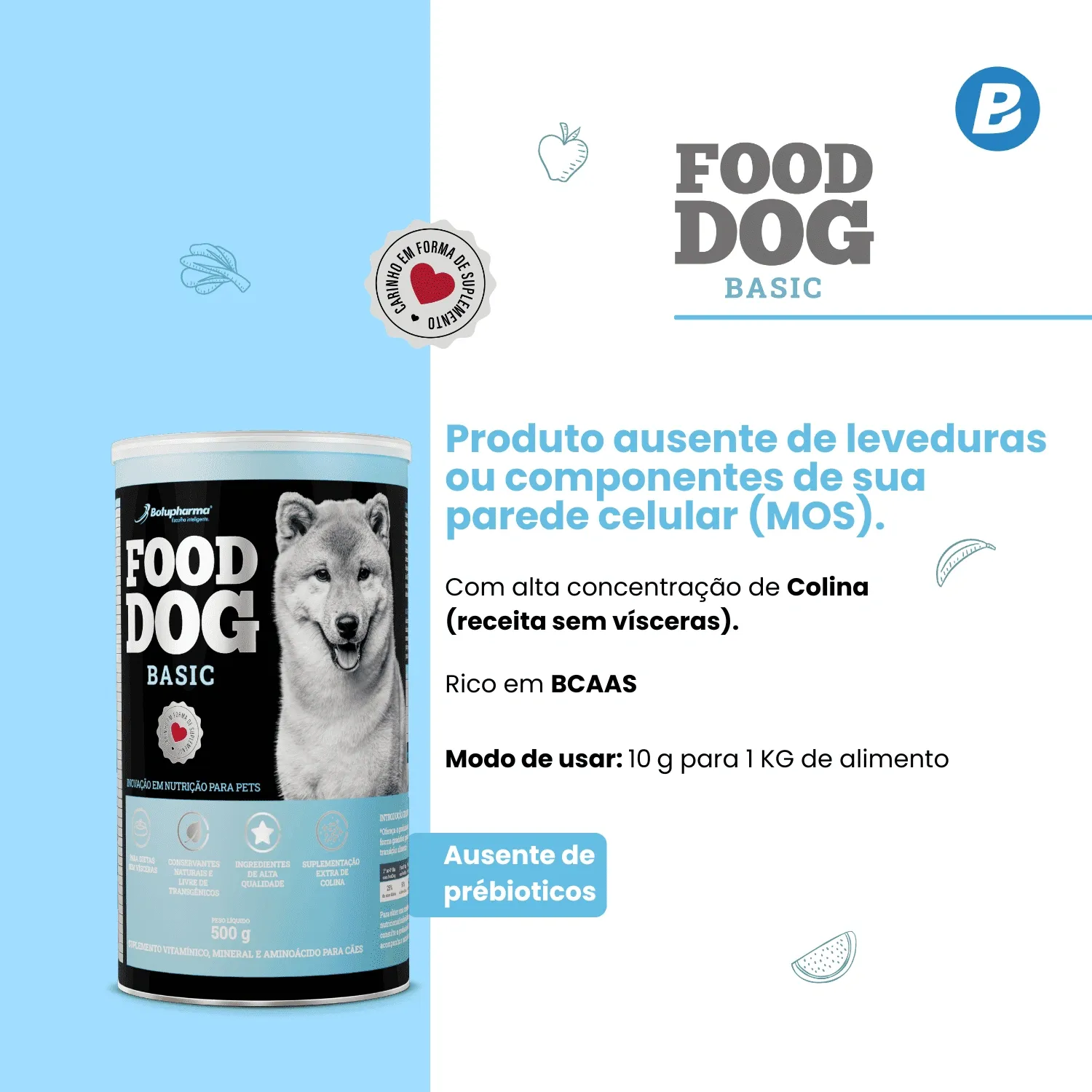 Food Dog Basic Suplemento  Alimentar